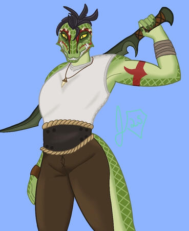Joan-Of-Orc for atwotonedbird (ArtFight)